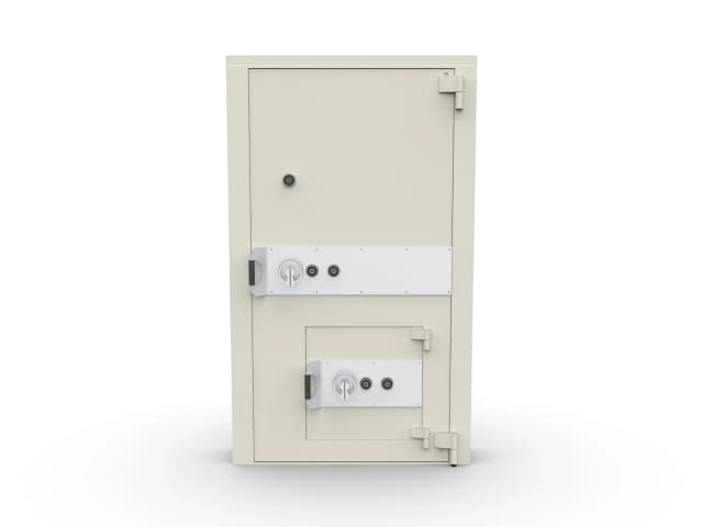 Hvelvdør Grade V med nødutgangsdør